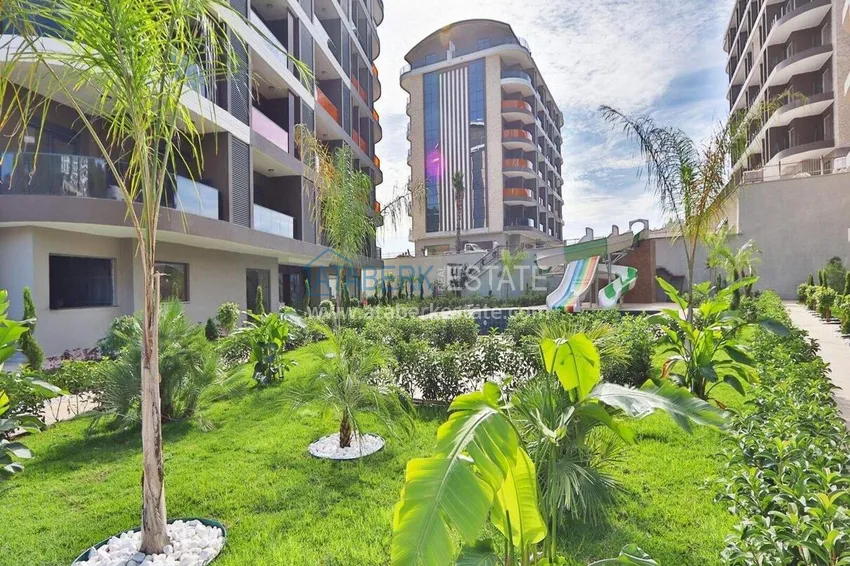 Finished 1+1 apartment in the Oba area - a residential complex on a hill 11