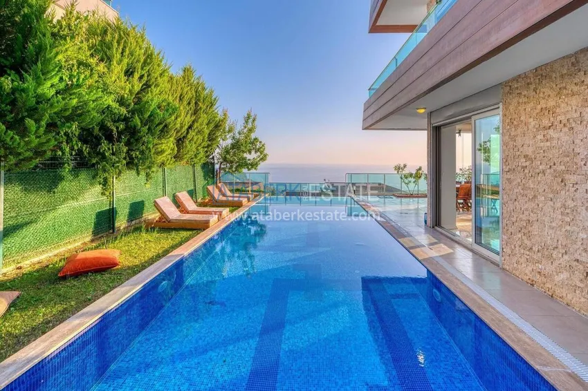 5+1 triplex villa for citizenship and residence permit in Alanya, Bektash — furnished and with panoramic views 12