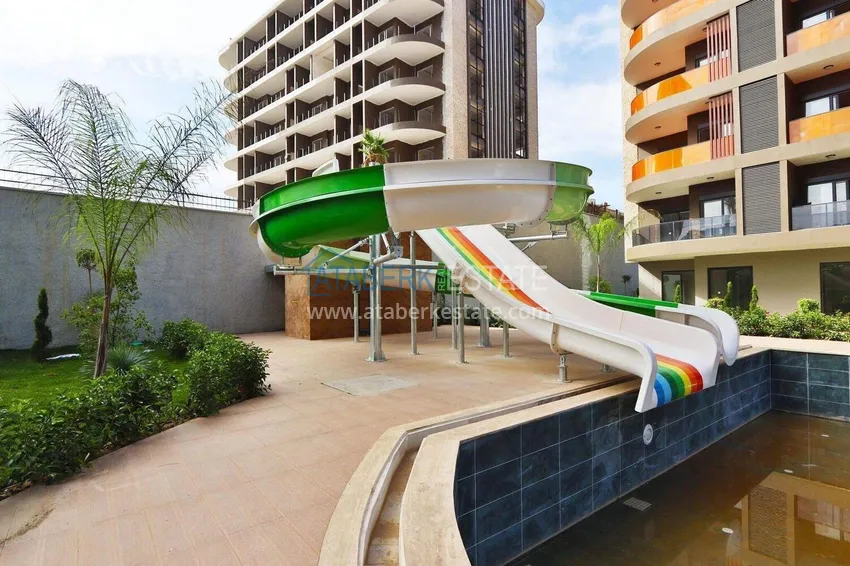 Finished 1+1 apartment in the Oba area - a residential complex on a hill 22