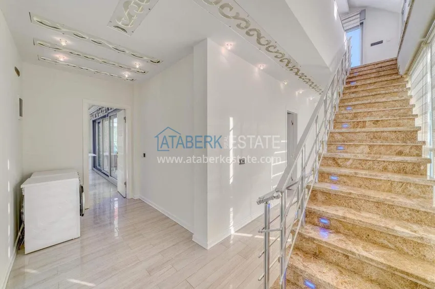 Purchase 5+1 triplex villa for citizenship and residence permit in Alanya, Bektash — furnished and with panoramic views 14