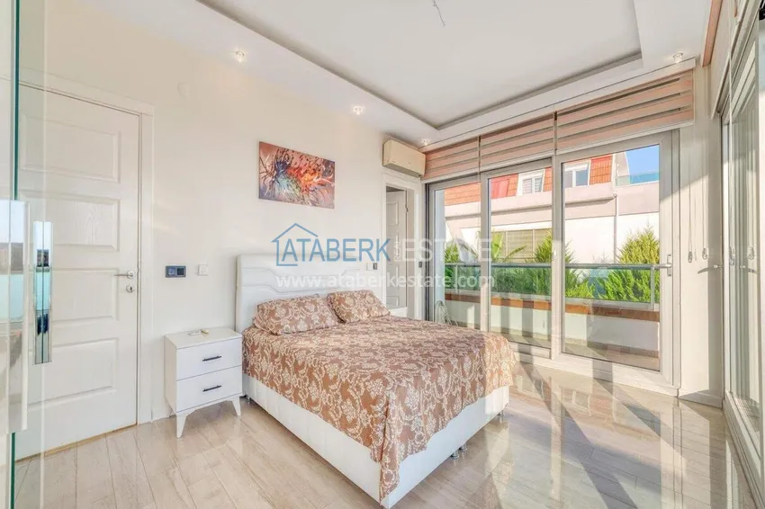 Purchase 5+1 triplex villa for citizenship and residence permit in Alanya, Bektash — furnished and with panoramic views 15