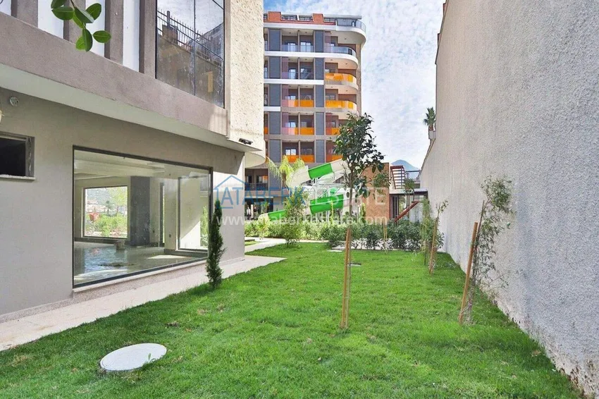 Finished 1+1 apartment in the Oba area - a residential complex on a hill 26