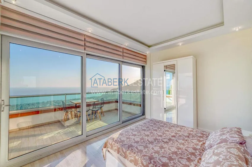 Purchase 5+1 triplex villa for citizenship and residence permit in Alanya, Bektash — furnished and with panoramic views 18