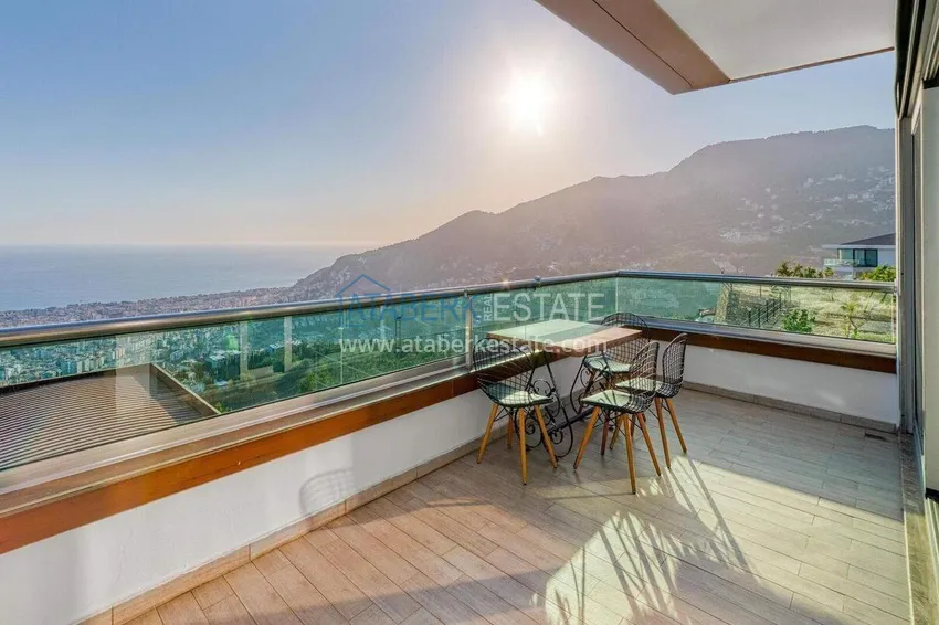 Purchase 5+1 triplex villa for citizenship and residence permit in Alanya, Bektash — furnished and with panoramic views 21
