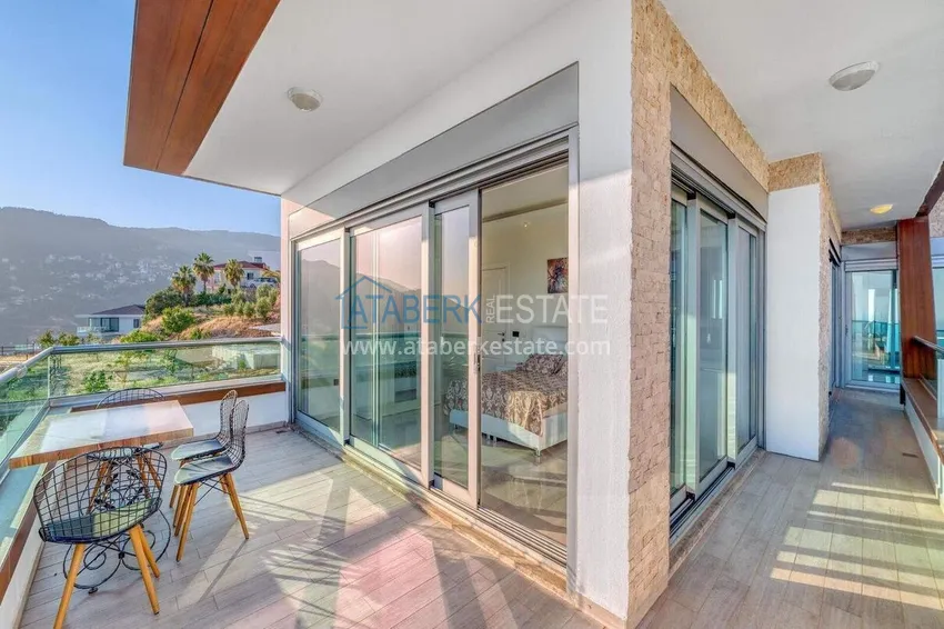 Purchase 5+1 triplex villa for citizenship and residence permit in Alanya, Bektash — furnished and with panoramic views 23