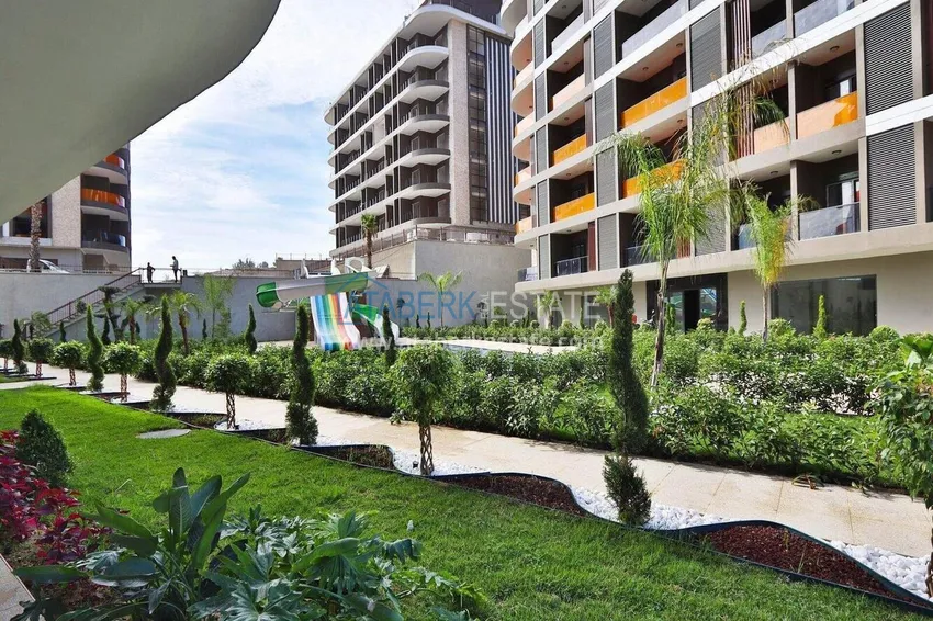 Finished 1+1 apartment in the Oba area - a residential complex on a hill 13