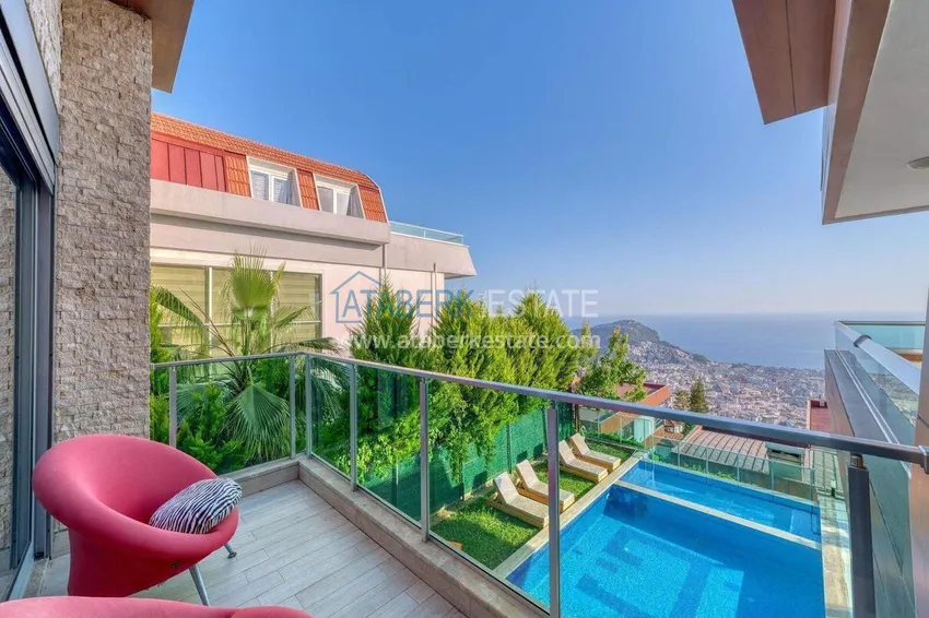 Purchase 5+1 triplex villa for citizenship and residence permit in Alanya, Bektash — furnished and with panoramic views 31