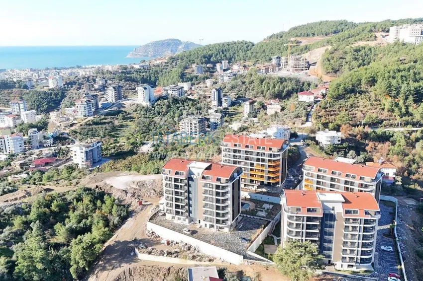 Finished 1+1 apartment in the Oba area - a residential complex on a hill 3