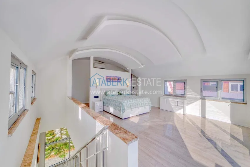Purchase 5+1 triplex villa for citizenship and residence permit in Alanya, Bektash — furnished and with panoramic views 42