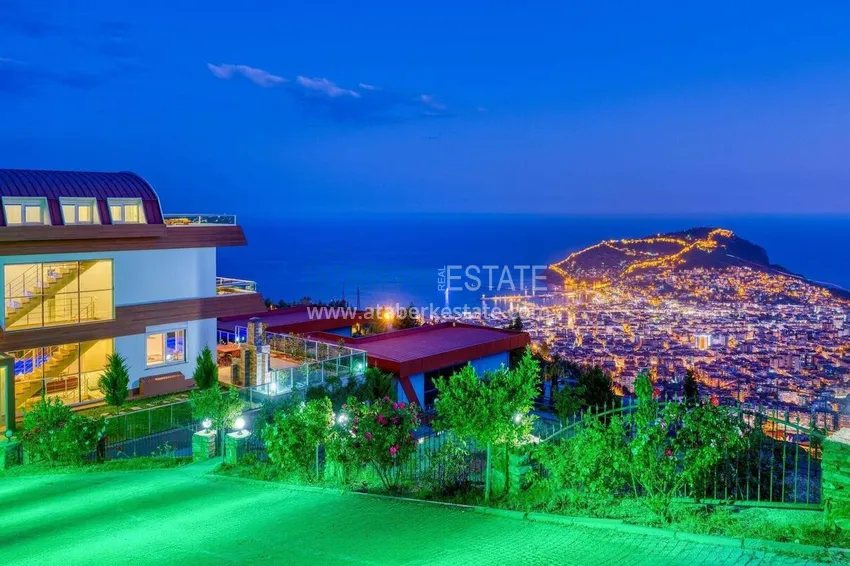 5+1 triplex villa for citizenship and residence permit in Alanya, Bektash — furnished and with panoramic views 4