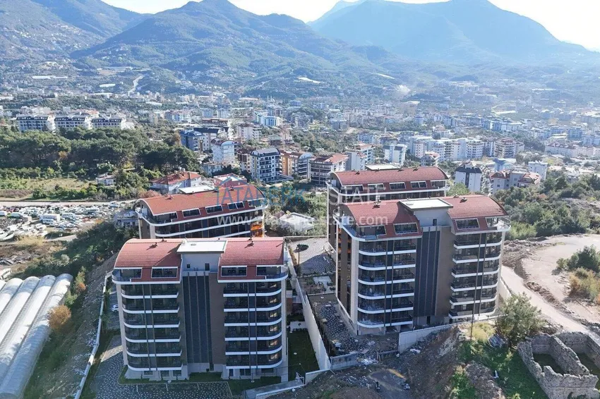 Finished 1+1 apartment in the Oba area - a residential complex on a hill 4
