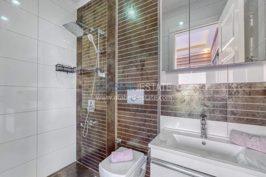 Purchase 5+1 triplex villa for citizenship and residence permit in Alanya, Bektash — furnished and with panoramic views 58