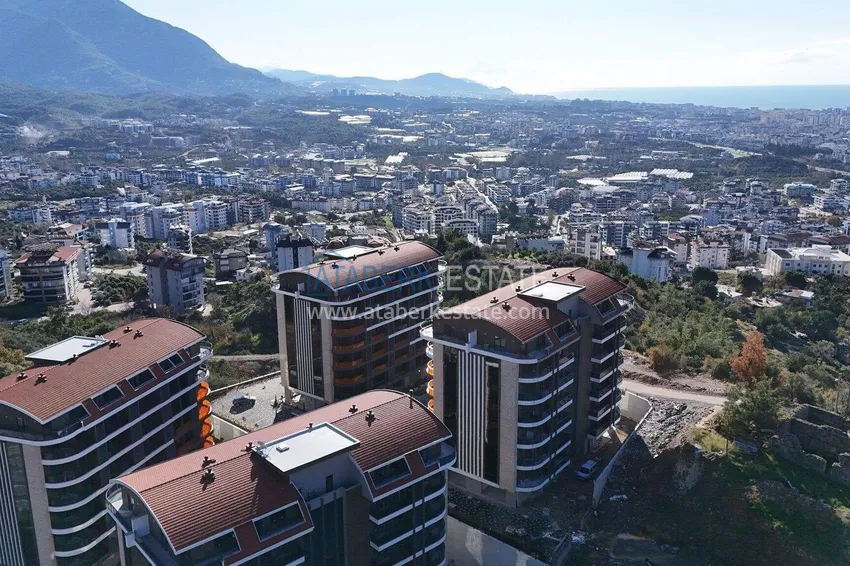 Finished 1+1 apartment in the Oba area - a residential complex on a hill 5