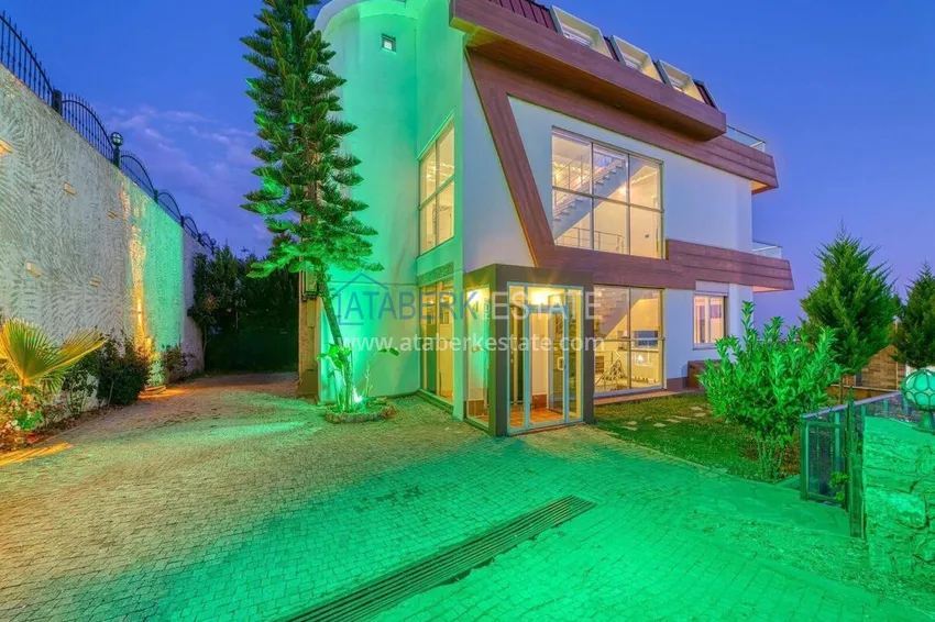 5+1 triplex villa for citizenship and residence permit in Alanya, Bektash — furnished and with panoramic views 6