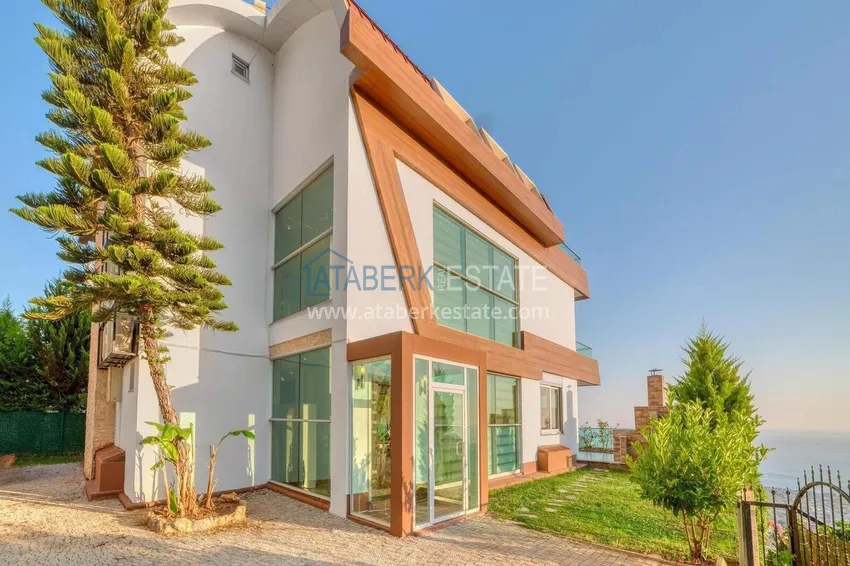 5+1 triplex villa for citizenship and residence permit in Alanya, Bektash — furnished and with panoramic views 7
