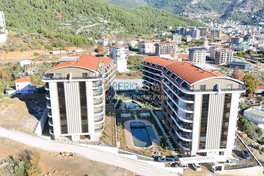 Finished 1+1 apartment in the Oba area - a residential complex on a hill 7