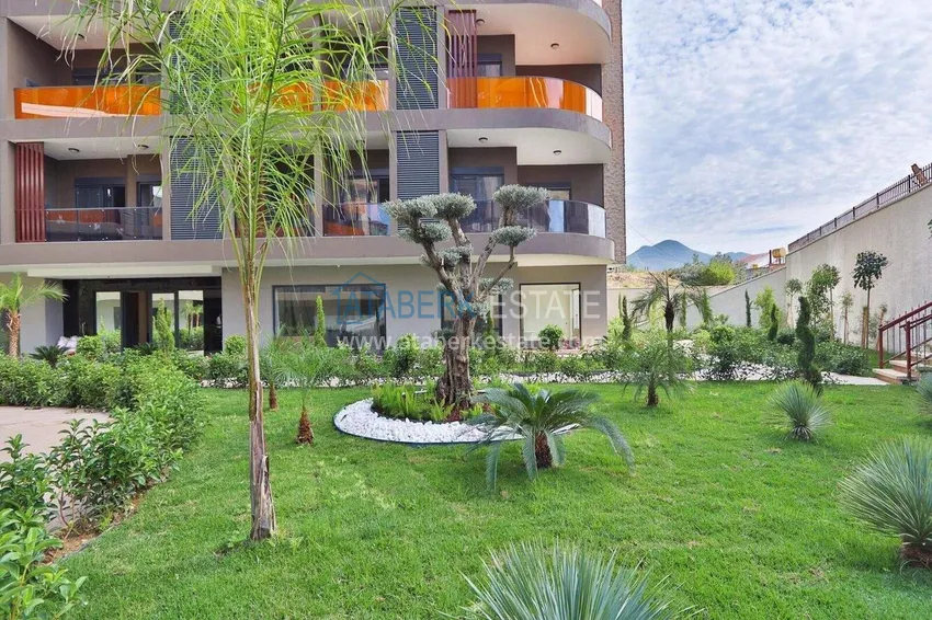 Finished 1+1 apartment in the Oba area - a residential complex on a hill 18