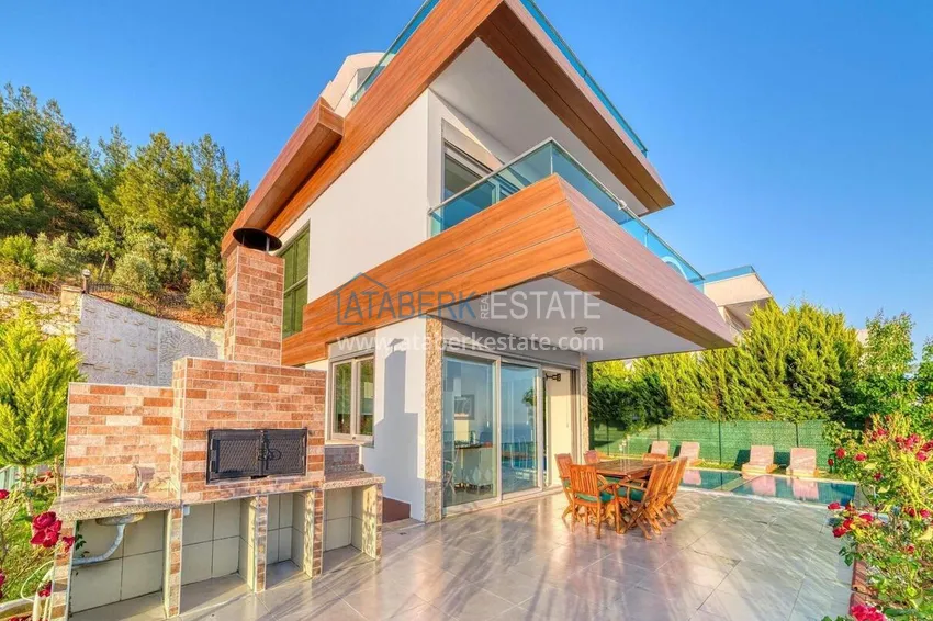 5+1 triplex villa for citizenship and residence permit in Alanya, Bektash — furnished and with panoramic views 8
