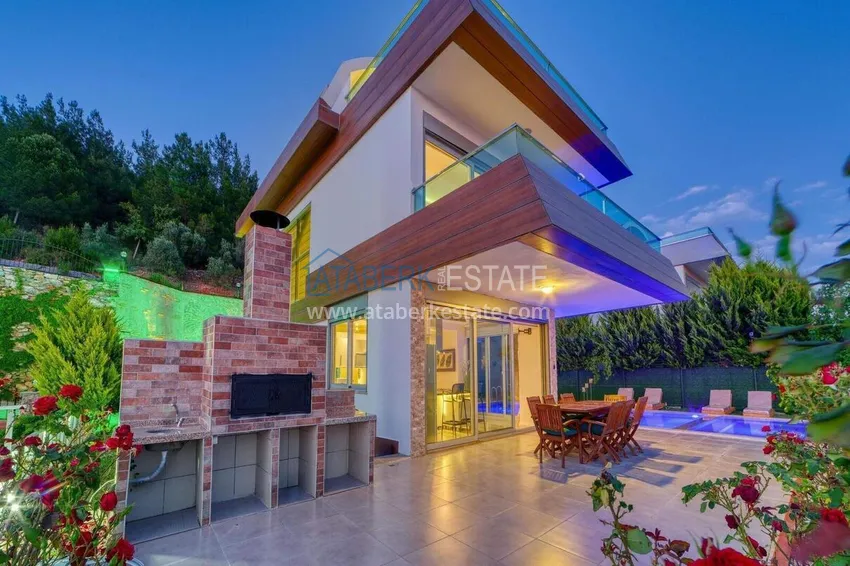 5+1 triplex villa for citizenship and residence permit in Alanya, Bektash — furnished and with panoramic views 9