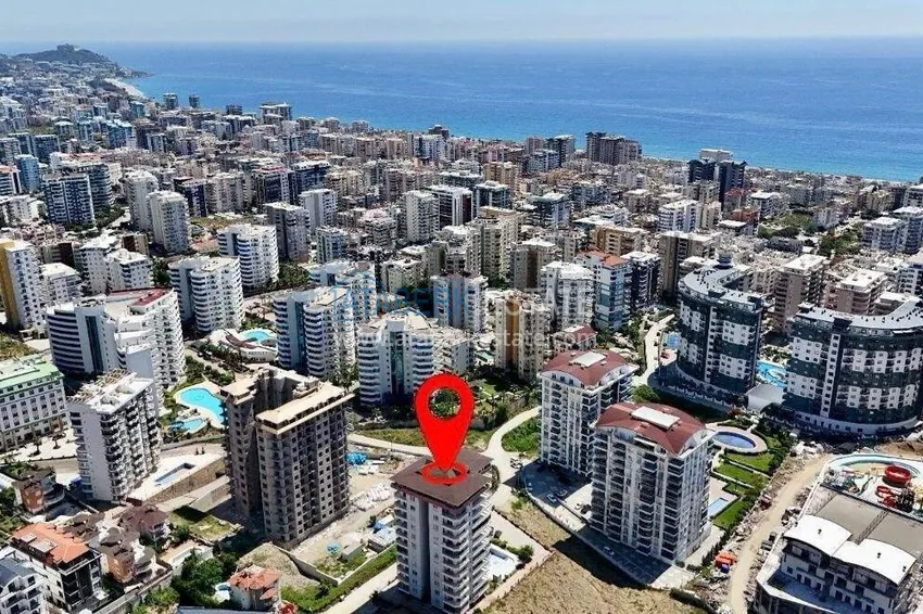 2+1 apartment in the center of Mahmutlar — south side, new furniture, separate kitchen 1 