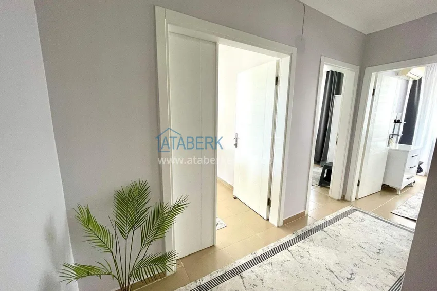 Purchase 2+1 apartment in the center of Mahmutlar — south side, new furniture, separate kitchen 2 