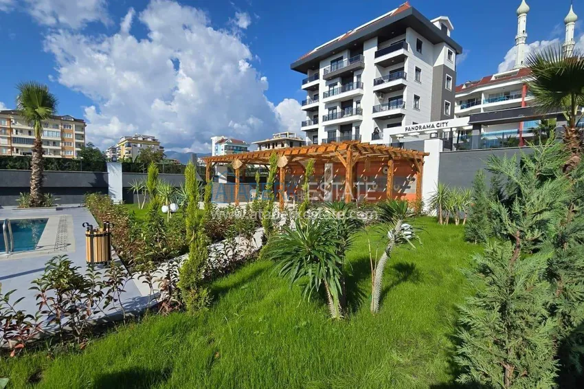 Furnished 1+1 apartment with sea view - first line, Kestel, Alanya 21
