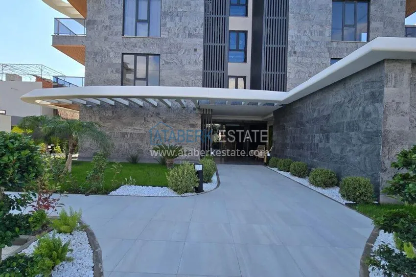 Furnished 1+1 apartment with sea view - first line, Kestel, Alanya 27