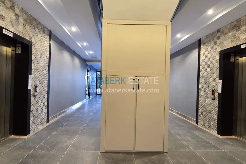 1+1 apartment overlooking the sea and the fortress on the beachfront in Kestel 30 
