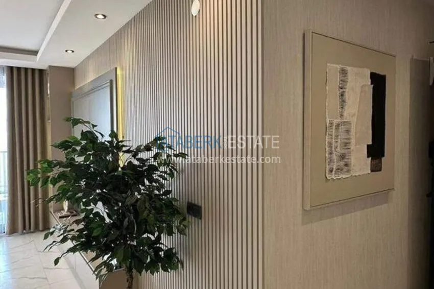 Purchase Furnished 1+1 apartment with sea view - first line, Kestel, Alanya 6