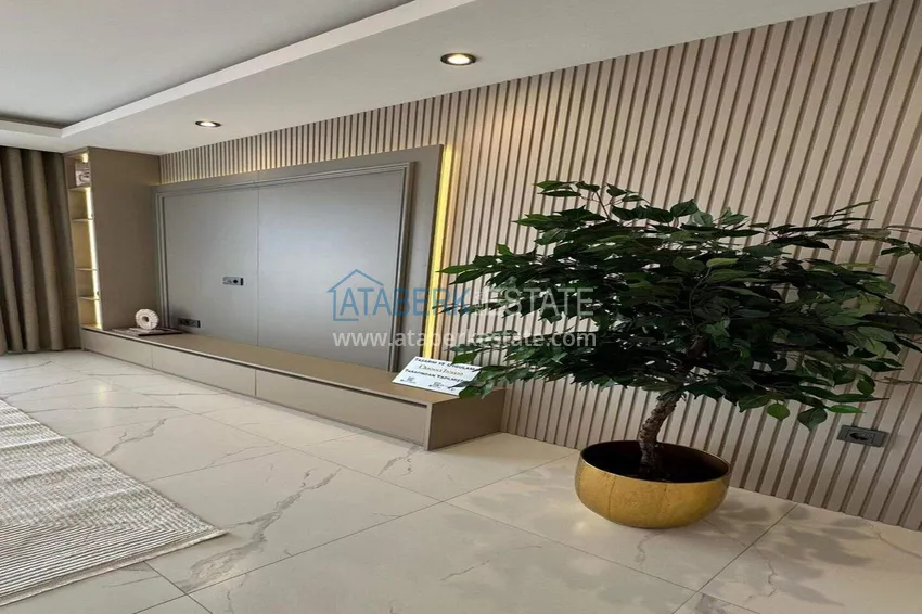 Purchase Furnished 1+1 apartment with sea view - first line, Kestel, Alanya 7