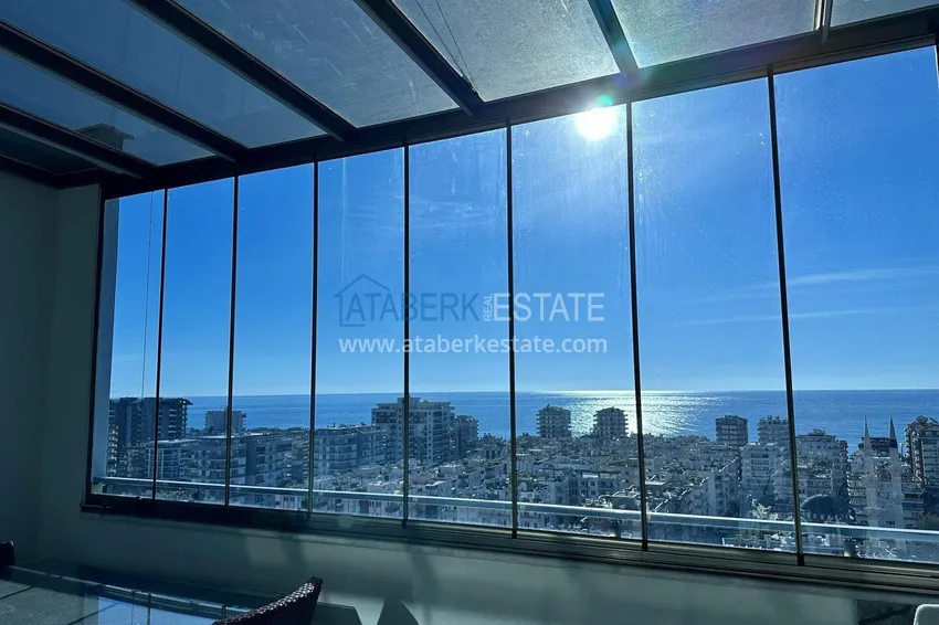 Purchase 2+1 penthouse duplex with sea view in the center of Mahmutlar - installments of up to 12 months are possible 19