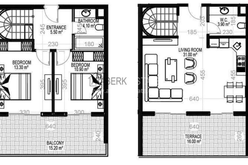 Buy cheap 2+1 penthouse duplex with sea view in the center of Mahmutlar - installments of up to 12 months are possible 1