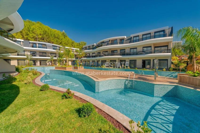 Dwupoziomowy penthouse 3+1 w Avsallar - luksusowym kompleksie rodzinnym 11 