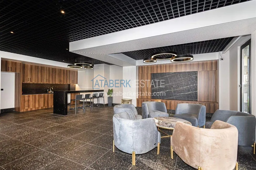 1+1 apartment in the center of Alanya - furnished and with sea views, installments are available 16