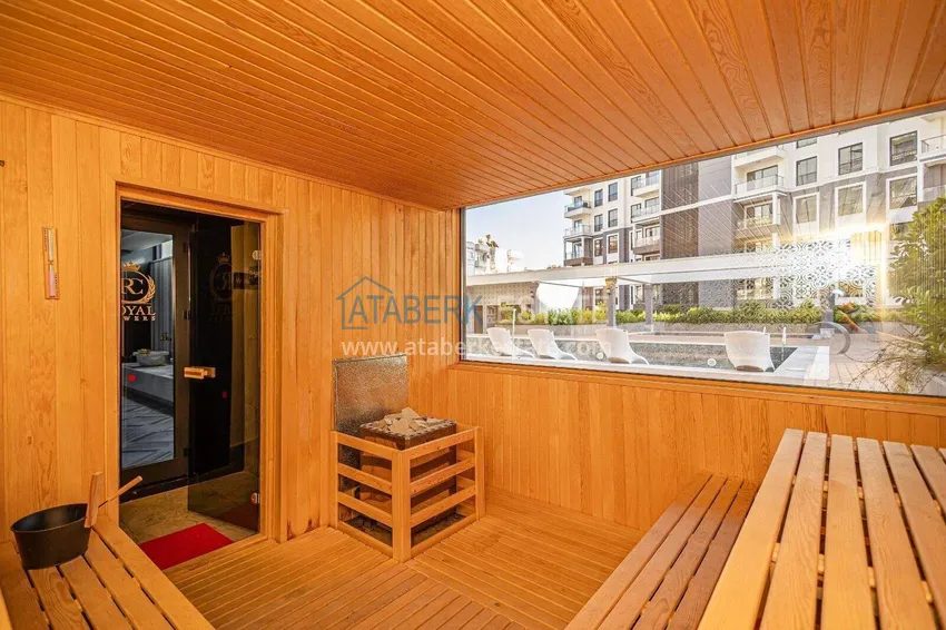 1+1 apartment in the center of Alanya - furnished and with sea views, installments are available 25