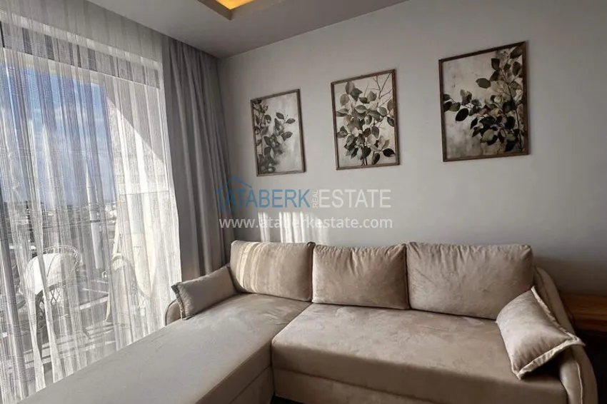 Purchase 1+1 apartment in the center of Alanya - furnished and with sea views, installments are available 3