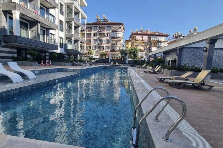1+1 apartment in the center of Alanya - furnished and with sea views, installments are available 5