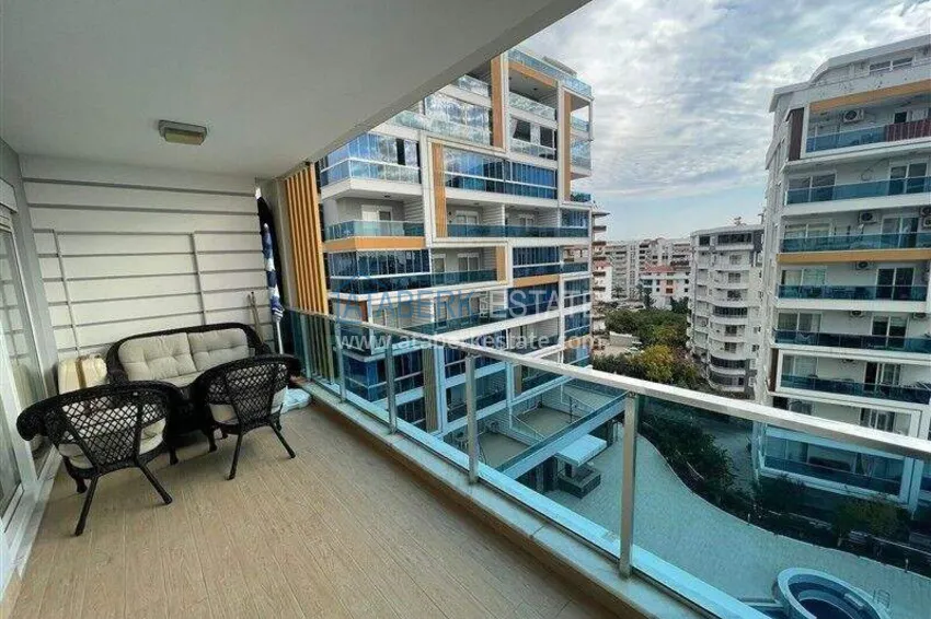 Purchase  1+1 apartment with furniture and sea view in Tosmur, Alanya   10 