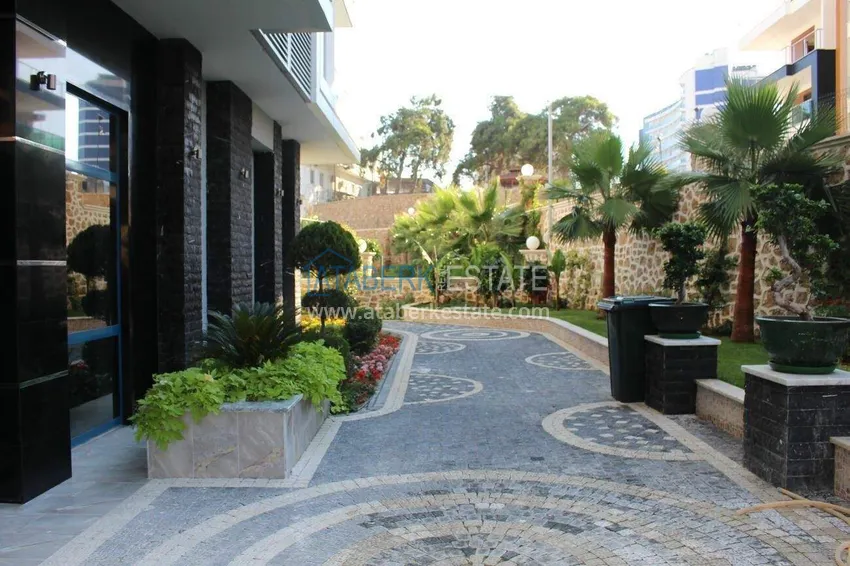 1+1 apartment with furniture and sea view in Tosmur, Alanya   11 