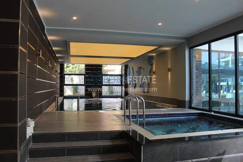 1+1 apartment with furniture and sea view in Tosmur, Alanya   22 