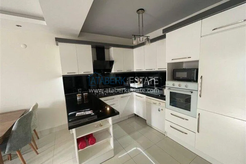 Purchase  1+1 apartment with furniture and sea view in Tosmur, Alanya   3 
