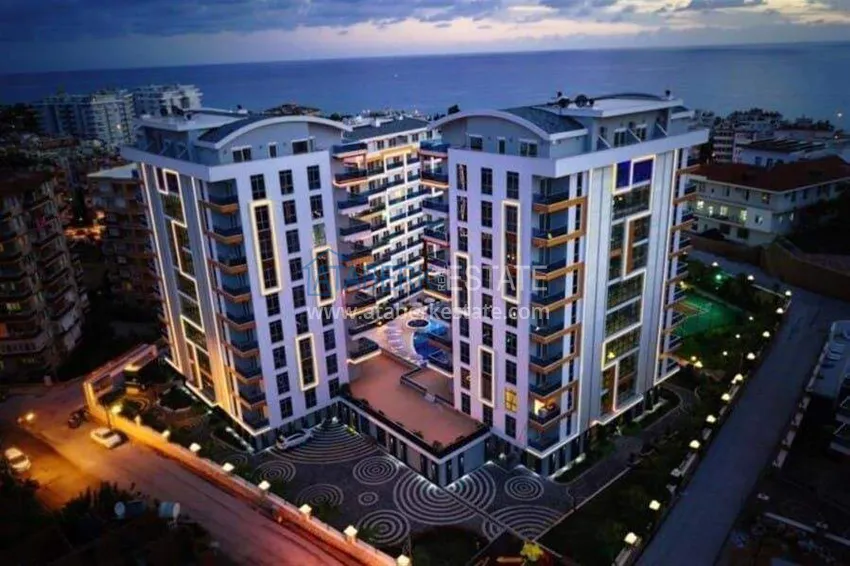 1+1 apartment with furniture and sea view in Tosmur, Alanya   2 