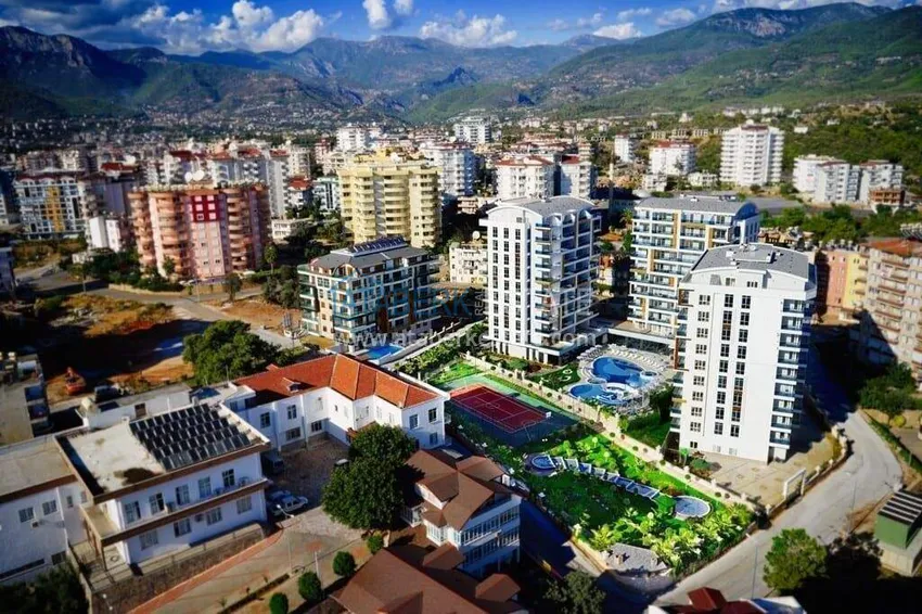 1+1 apartment with furniture and sea view in Tosmur, Alanya   4 