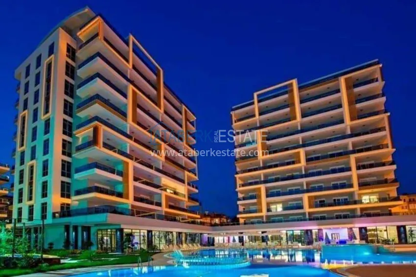 1+1 apartment with furniture and sea view in Tosmur, Alanya   6 