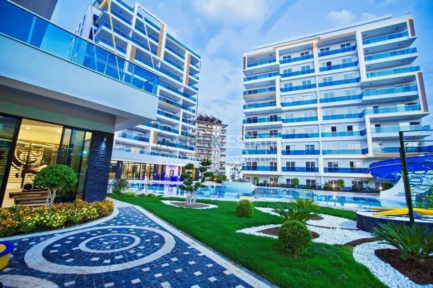 1+1 apartment with furniture and sea view in Tosmur, Alanya   7 