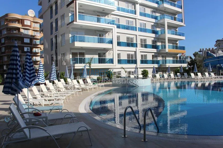 1+1 apartment with furniture and sea view in Tosmur, Alanya   8 