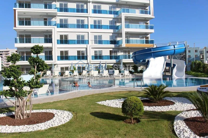 1+1 apartment with furniture and sea view in Tosmur, Alanya   9 