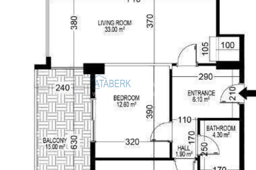 Buy cheap Furnished 2+1 132 m² apartment in Mahmutlar - sale from owner 1