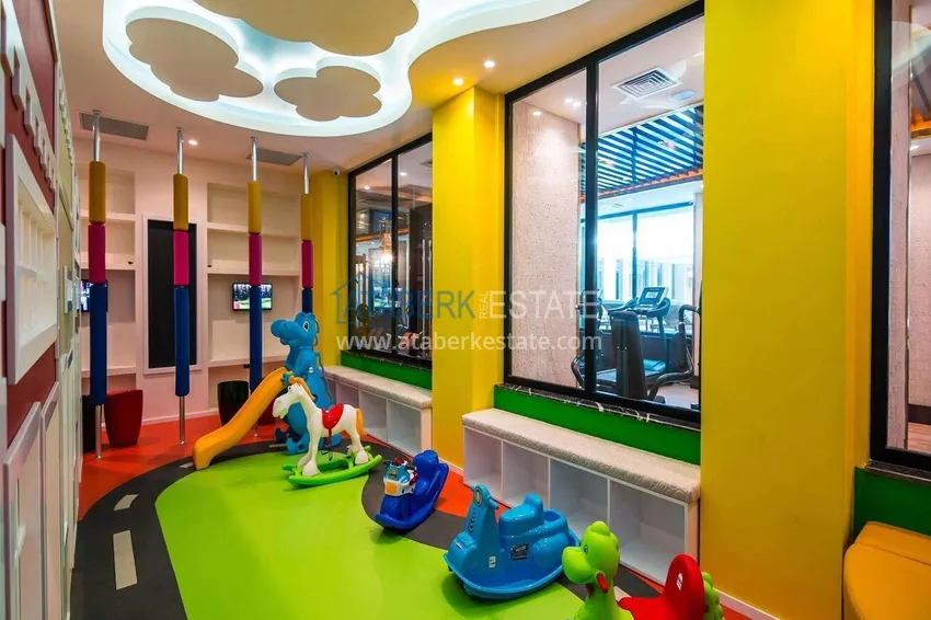 Linear 3+1 apartment in Oba with furniture and views 21 