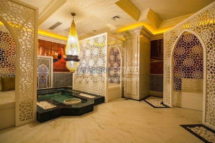 Linear 3+1 apartment in Oba with furniture and views 31 